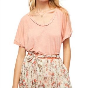 New Free People Under the Sun Peach Pit Top Size S